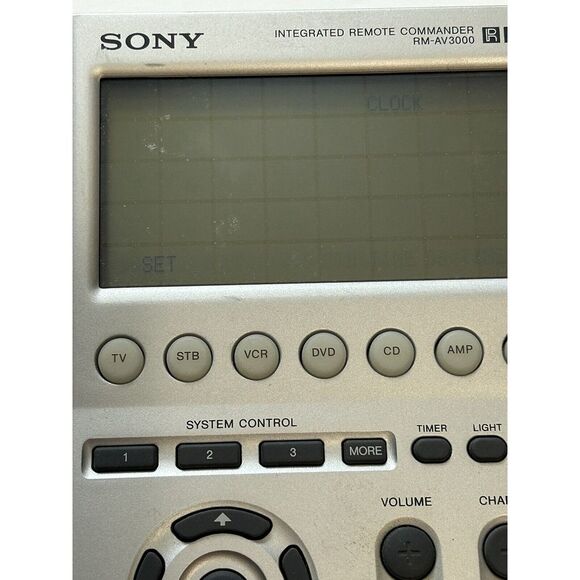 SONY (RM-AV3000) Integrated 18‎ Component Universal Remote Commander Works - Picture 3 of 5